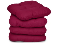 Beautissu Sessel|Hocker^Lisa Stuhlkissen 40x40x8cm 4tlg