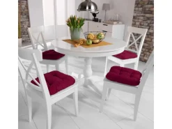 Beautissu Sessel|Hocker^Lisa Stuhlkissen 40x40x8cm 4tlg