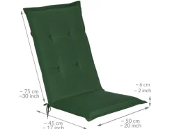 Beautissu Loft HL Hochlehner 120x50x6cm 6tlg