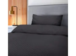 Beautissu Überwürfe^Meline Bettbezug 135x200cm + Kissenbezug 40x80cm Seersucker 2tlg