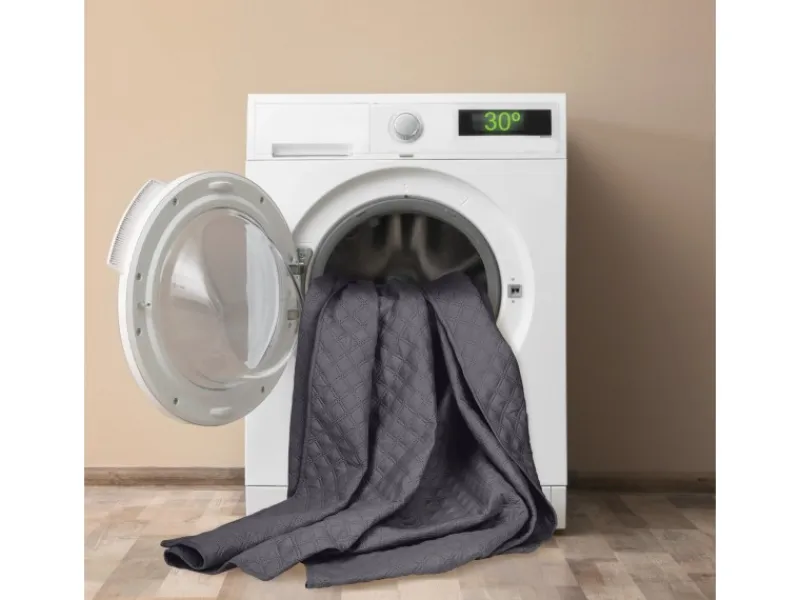 Beautissu Olivia Tagesdecke 240x260cm Anthrazit