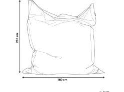 Sitzsäcke^Beliani Sitzsack FUZZY Hell 180x230x20