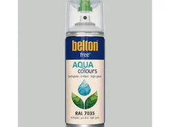 belton Sprühlacke|Buntlacke^Free AQUAcolours Buntlack RAL 7035 hochglänzend 400 ml