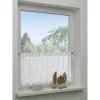 Bennetti Vitrinen^Bistrogardine Stickerei Natur 45 x 140 cm