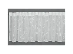 Bennetti Vitrinen^Bistrogardine Stickerei Natur 45 x 140 cm