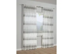 Bennetti Türvorhänge|Vorhänge^Schal mit Gardinenband Etamine Grau 245 x 140 cm