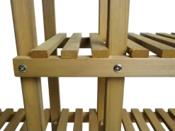 BERLINLODGE Holzregale^Pflanzregal HxBxT 95x105x25cm 5 Ablagen Outdoor Tanne Holz Blumentreppe Standregal Regal Blumenständer