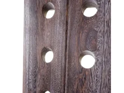 BERLINLODGE Rüttelbrett Weinregal Für 20 Flaschen HxBxT 120x22x5cm Flaschenregal 20 Flaschen Shabby-Look Vintage