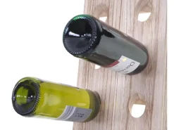 BERLINLODGE Rüttelbrett Weinregal Für 20 Flaschen HxBxT 120x22x5cm Flaschenregal 20 Flaschen Shabby-Look Vintage