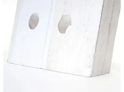 BERLINLODGE Rüttelbrett Weinregal Für 20 Flaschen HxBxT 120x22x5cm Flaschenregal 20 Flaschen Shabby-Look Vintage