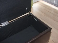 BERLINLODGE Sitzbank Mit Aufbewahrung Lars XXL 45x180x45cm Kunstleder