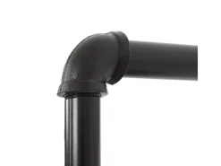 BERLINLODGE Holzregale^Standregal HxBxT 165x80x28cm Industriedesign Holz Metall Wohnregal Bücherregal Ablageregal