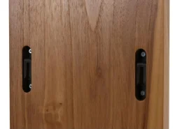 BERLINLODGE Teak-Wandregal HxBxT 151x56x15cm Badregal Hängeregal Regal Hochwertiges B-Grade-Teak Kernholz 20-30 Jahre