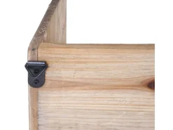 BERLINLODGE Holzregale^Wandregal HxBxT 71x18x16cm Tanne Holz Massiv Vintage Shabby-Look Hängeregal Regal