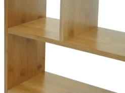 BERLINLODGE Schweberegale^Wandregal HxBxT 50x50x15cm Hängeregal Schweberegal Regal Mit 4 Fächern Bambus