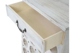 BERLINLODGE Weinregal Mit Schublade Flaschenregal 20 Flaschen HxBxT 76x48x31cm Shabby-Look Vintage