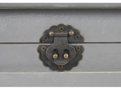 BERLINLODGE Flaschenregale^Weinregal Mit Schublade Und Truhe Flaschenregal Für 20 Flaschen HxBxT 94x48x31cm Shabby-Look Vintage