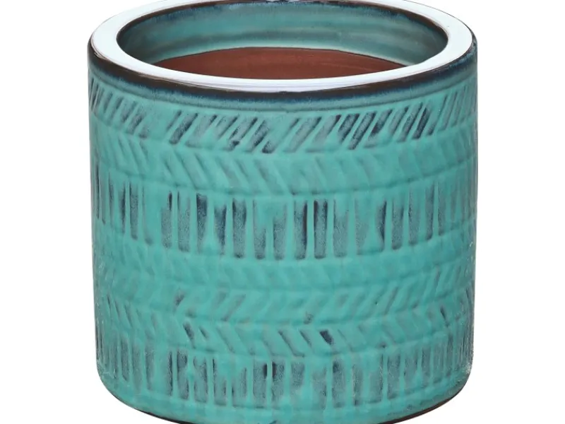 Kommode^Übertopf Keramik Strukturiert Ø 19 x 17 cm