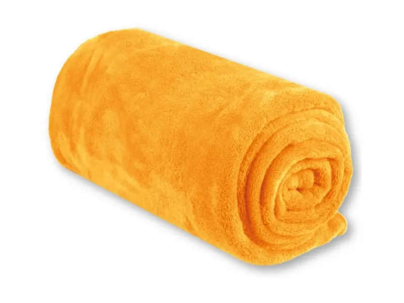 Bestgoodies Überwürfe^Mikrofaser Decke Hellorange Marigold 90 x 140 cm