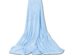 Bestgoodies Überwürfe|Decken^Mikrofaser Decke Blau Babyblau 220 x 240 cm