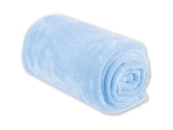 Bestgoodies Überwürfe|Decken^Mikrofaser Decke Blau Babyblau 220 x 240 cm