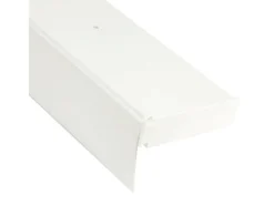 Bestlivings 360 cm Vorhangschiene mit Blende 2 Lauf Weiß / 3 x 120 cm