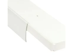 Bestlivings 180 cm Vorhangschiene mit Blende 2 Lauf Weiß / 2 x 90 cm