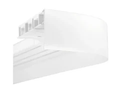 Bestlivings 120 cm Vorhangschiene mit Blende 1 Lauf Weiß