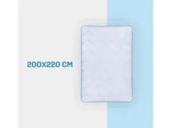 Bestlivings Überwürfe|Decken^4 Jahreszeitenbett mit Blauer Biese 200 cm x 220 cm