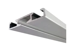 Bestlivings Gardinenschienen^Aluminium Vorhangschiene Silber 1 bis 2 Lauf / 120cm