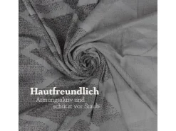 Bestlivings Bettwäsche Satin 80 x 80 cm & 135 x 200 cm Raute Grau