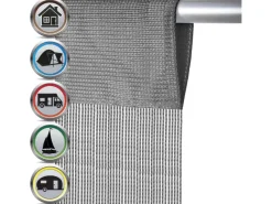 Bestlivings Fadengardine Vorhang für Wohnwagen in Gold 56 cm x 185 cm