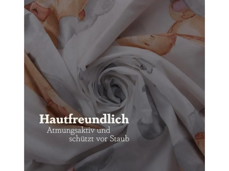 Bestlivings Bettwäsche^Kinder Bettwäsche 100 x 135 cm & 40 x 60 cm - Bärchen Wolke