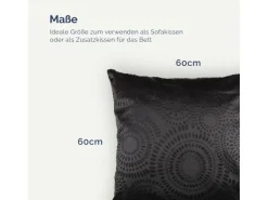 Bestlivings Kissenbezüge^Kissenhülle Punkte 60 x 60 cm