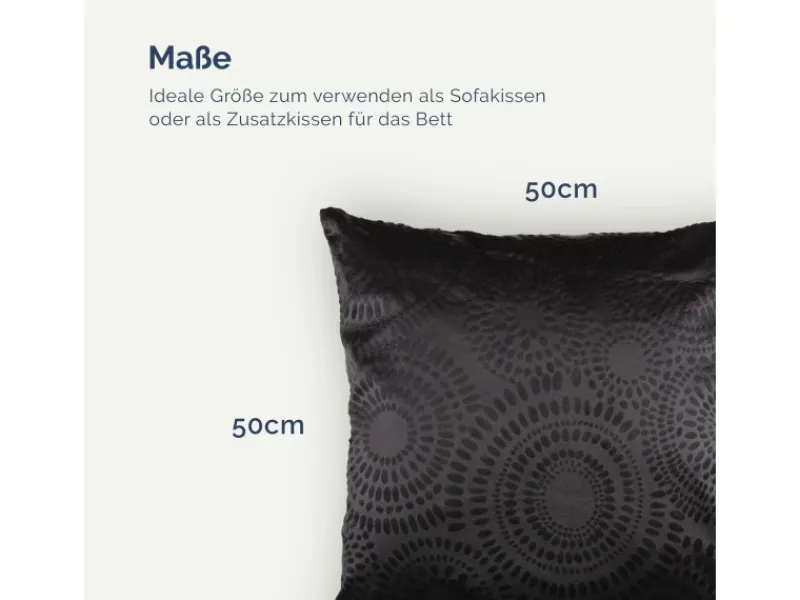 Bestlivings Überwürfe^Kissenhülle Punkte 50 x 50 cm