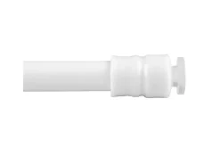 Bestlivings Vorhänge|Gardinen^Klemmstange mit Schraubtechnik Weiß 100 bis 140 cm