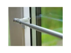 Bestlivings Vorhänge|Seilspanngarnituren^Klemmstangen Ausziehbar Matt Silber 60 bis 80 cm