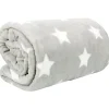 Bestlivings Überwürfe|Decken^Kuscheldecke Mit Sternen 180 x 220 cm Hellgrau