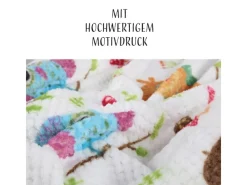 Bestlivings Decken^Kuscheldecke Cashmere Dots Kids Eule