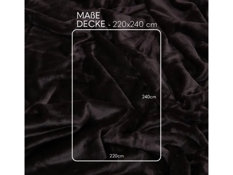 Bestlivings Kuscheldecke Mirabella Cashmere Touch 220 x 240 cm