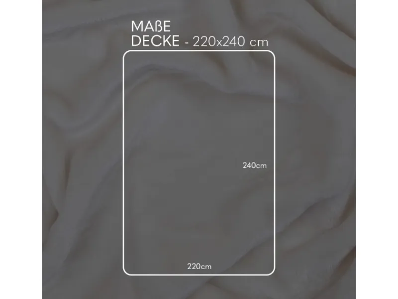Bestlivings Überwürfe|Decken^Kuscheldecke Mirabella Cashmere Touch 220 x 240 cm