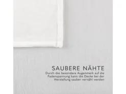 Bestlivings Decken|Überwürfe^Kuscheldecke Cashmere Touch 200 x 220 cm Offwhite
