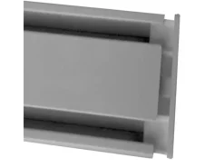 Bestlivings Gardinenschienen^Seitendeckel für Aluminium Vorhangschiene Silber 1 bis 2 Lauf