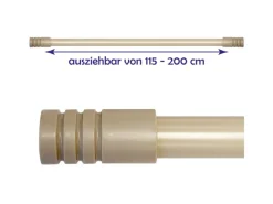 Bestlivings Vorhänge|Gardinen^Stilgarnitur Modern Ausziehbar 115 bis 200cm Taupe