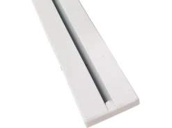 Bestlivings Gardinenschienen^Vorhangschiene Aluminium 300 cm Weiß 1 Lauf / 120 cm & 2 x 90 cm