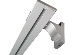 Bestlivings Vorhangschiene Aluminium inkl. Wandträger Silber 1 Lauf 120 cm