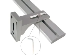 Bestlivings Gardinenschienen^Vorhangschiene 240 cm Aluminium inkl. Wandträger Silber 2 Lauf / 2 x 120 cm