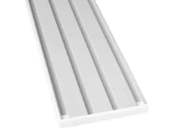 Bestlivings Gardinenschienen^Vorhangschiene 450 cm Aluminium Weiß 4 Lauf / 3 x 120 cm & 90 cm