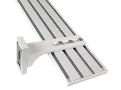 Bestlivings Gardinenschienen^Wandträger für Aluminium Vorhangschiene Weiß 3 bis 4 Lauf