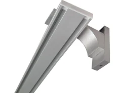 Bestlivings Gardinenschienen^Wandträger für Aluminium Vorhangschiene Silber 1 bis 2 Lauf